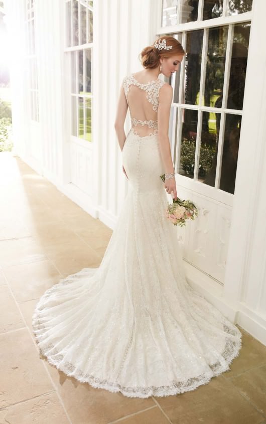 White diamante shop wedding dress