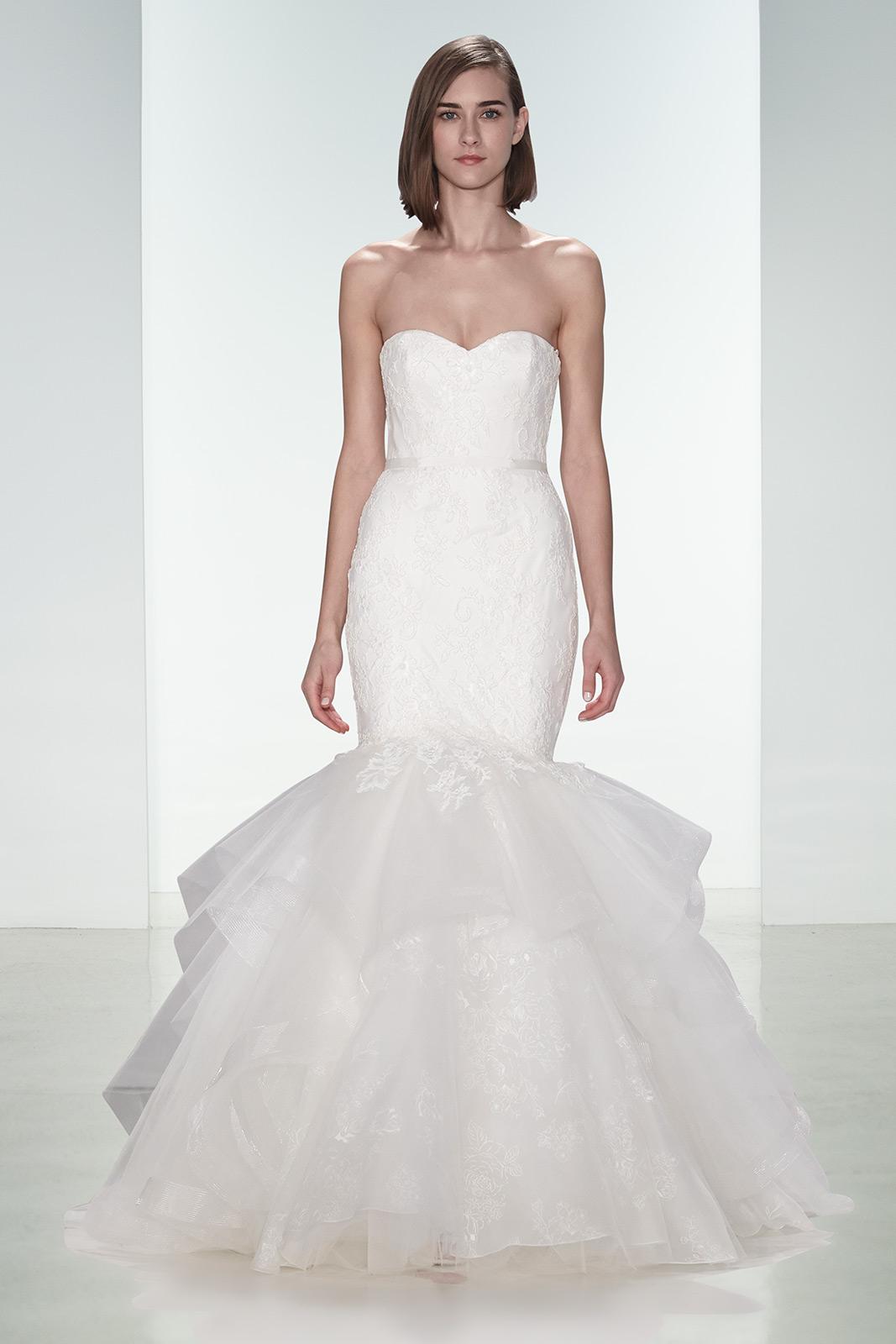 Organza Fit and Flare Wedding Dress