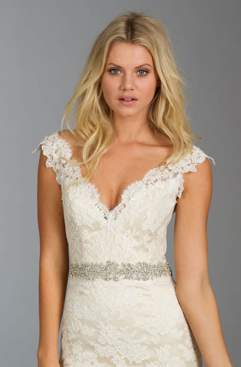 slim fit dress slacks Glamorous Trumpet Wedding Dress with Sparkling Elements and Sheer Trains –  Marelli Exclusive main image 0