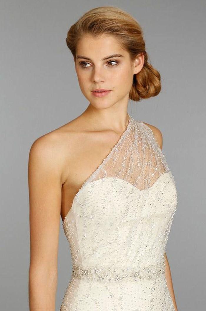 Jim Hjelm One Shoulder Bridesmaid Dress