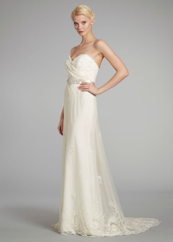 Charmeuse Wedding Dress Train