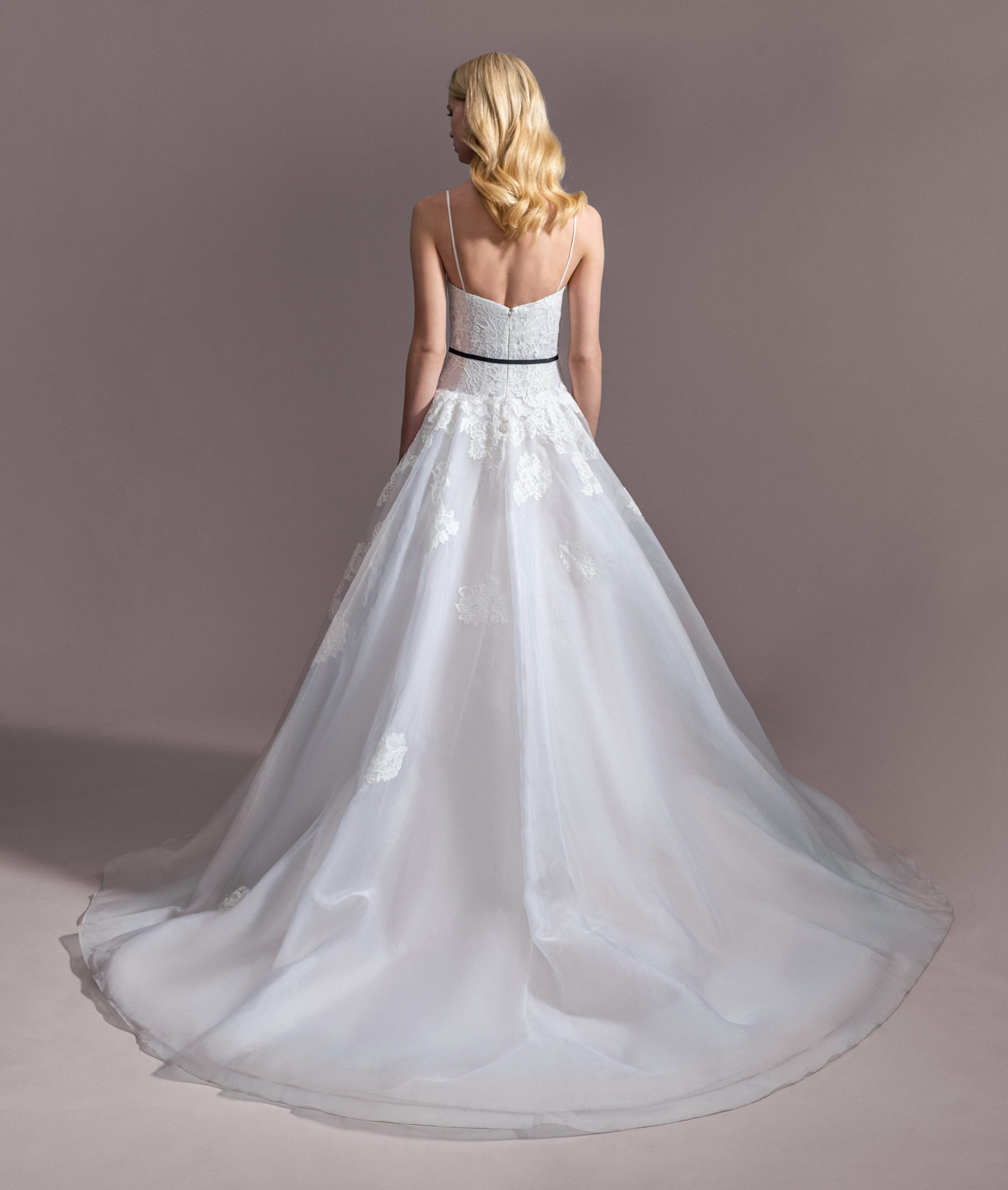 Allison * sample size 14 - high end lace wedding dress with plunging V