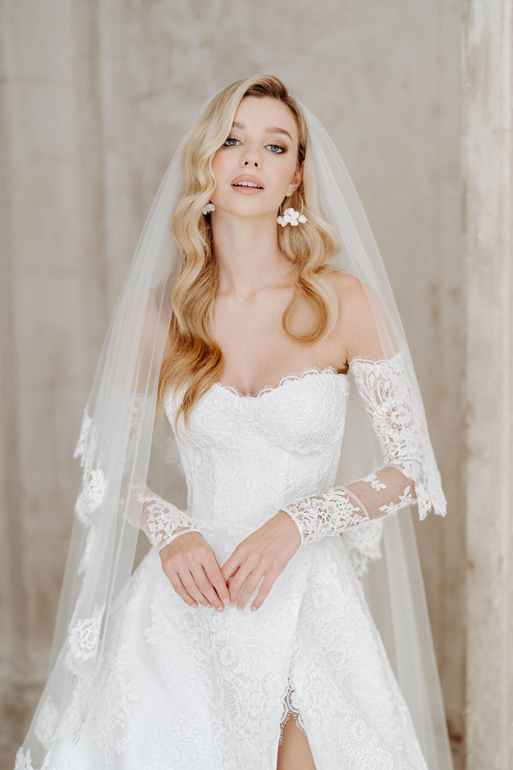 suzanne neville lace wedding dress Wellesley dream: Suzanne Neville Off-the-Shoulder Lace Wedding Dress