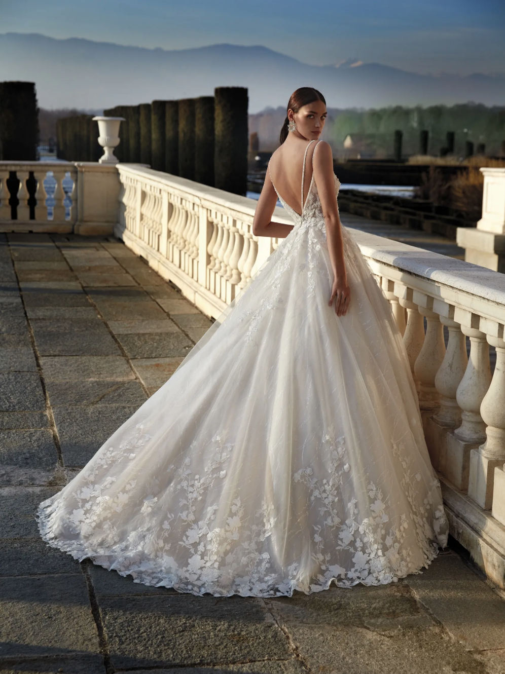 Elegant Vera Wang Wedding Dress with Embroidered Corset Top and A-Line  Silhouette