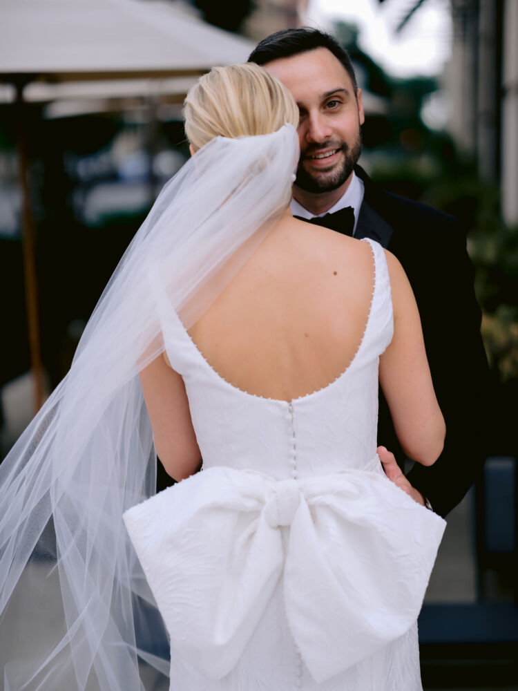 david's bridal open back wedding dress David's Bridal, The Edit by DB Studio Women's A-Line Open Back Wedding Dress, Full Length, Satin