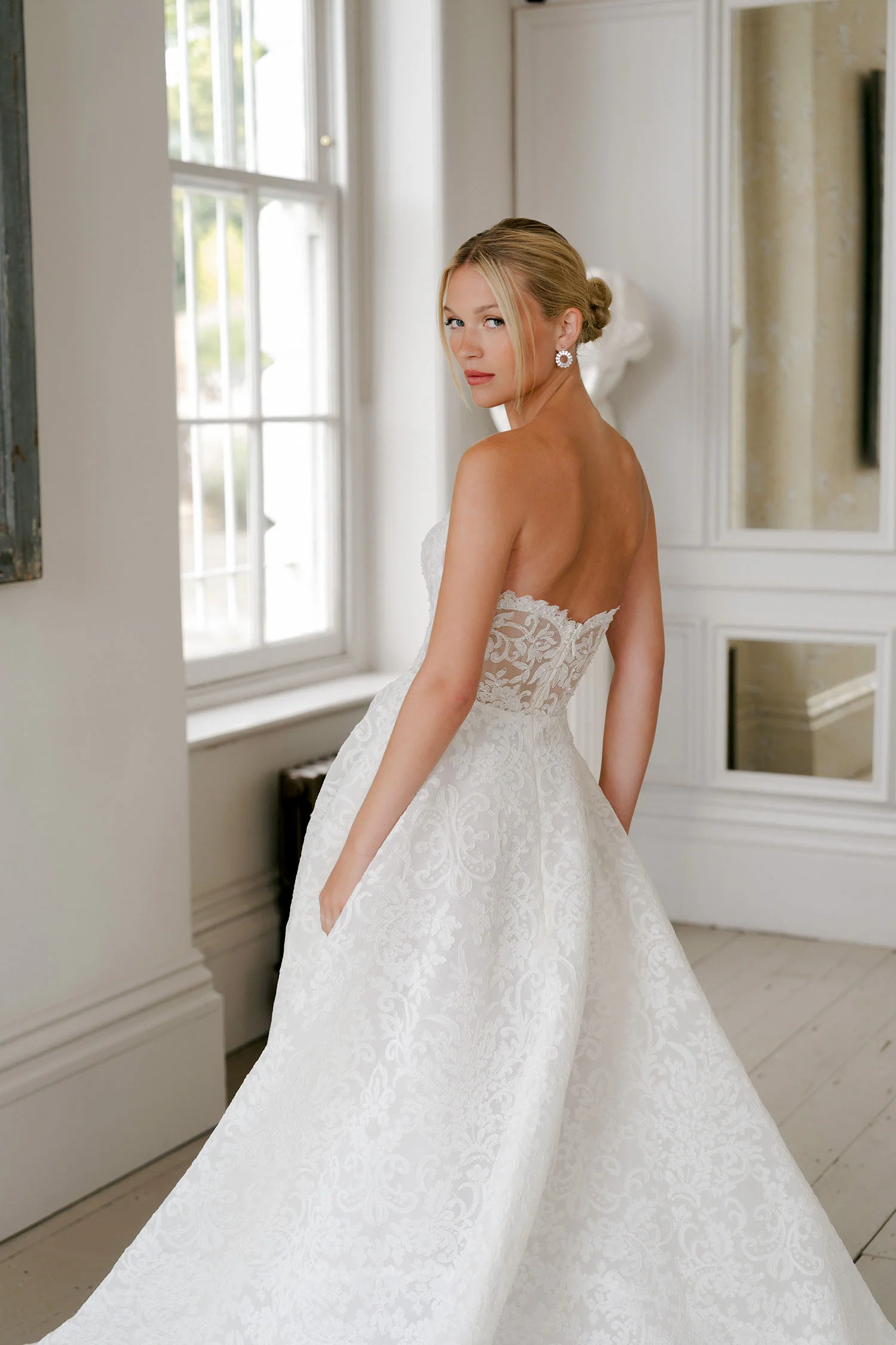 princess polly baby blue dress Anna Wedding Dress - Wedding Atelier NYC