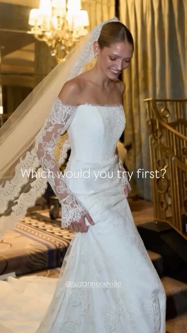 Which dress would you try first?? 💖🥰

Suzanne Neville ICON 35 Collection ✨🫶🏻

Wedding dress designer: @suzanneneville 
Wedding dress boutique: @weddingatelier_nyc 

#weddingateliernyc #weddingateliernycbride #suzanneneville #suzannenevillebride #coutureweddingdress